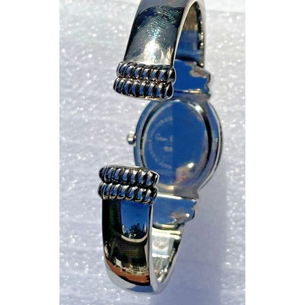 Gem Essence Women’s Wrist Watch Cover Flip Over Face Druzy Sparkle Bejeweled